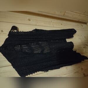 Elegant Black Women's Cardigan